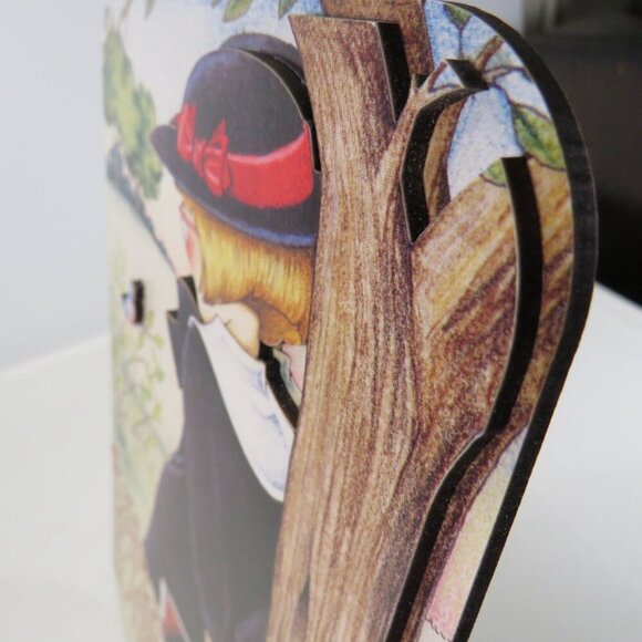 Vintage Mary Engelbreit 3-D stand up sign 10" tall "The Real Voyage..." - Picture 5 of 13